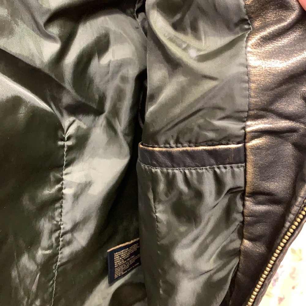 Big Chill Vintage Faux Leather Motercycle Jacket - Picture 6 of 8